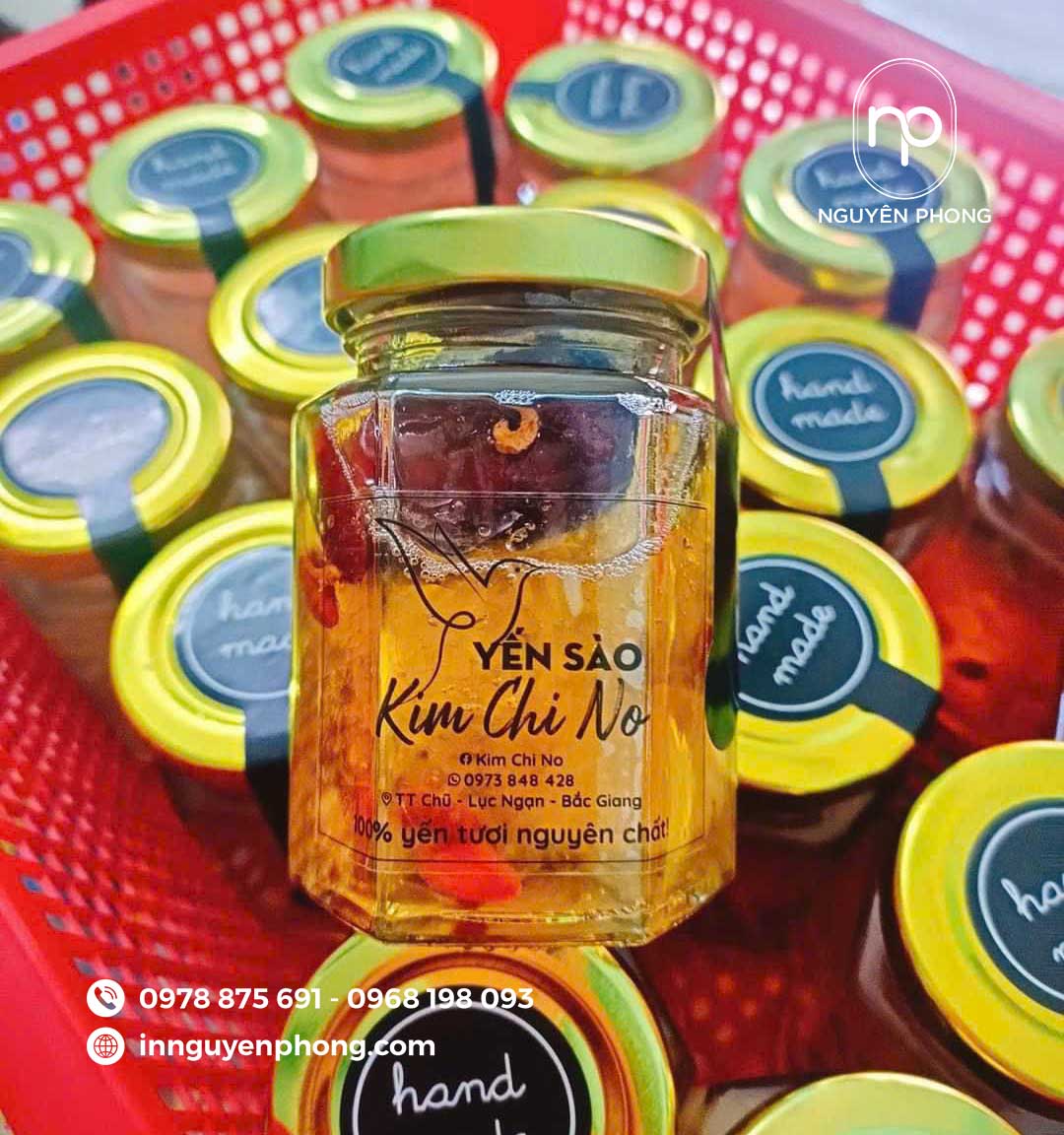 Mẫu tem decal trong dán yến